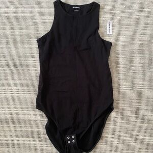 Old Navy Black Bodysuit- NWT - high neck